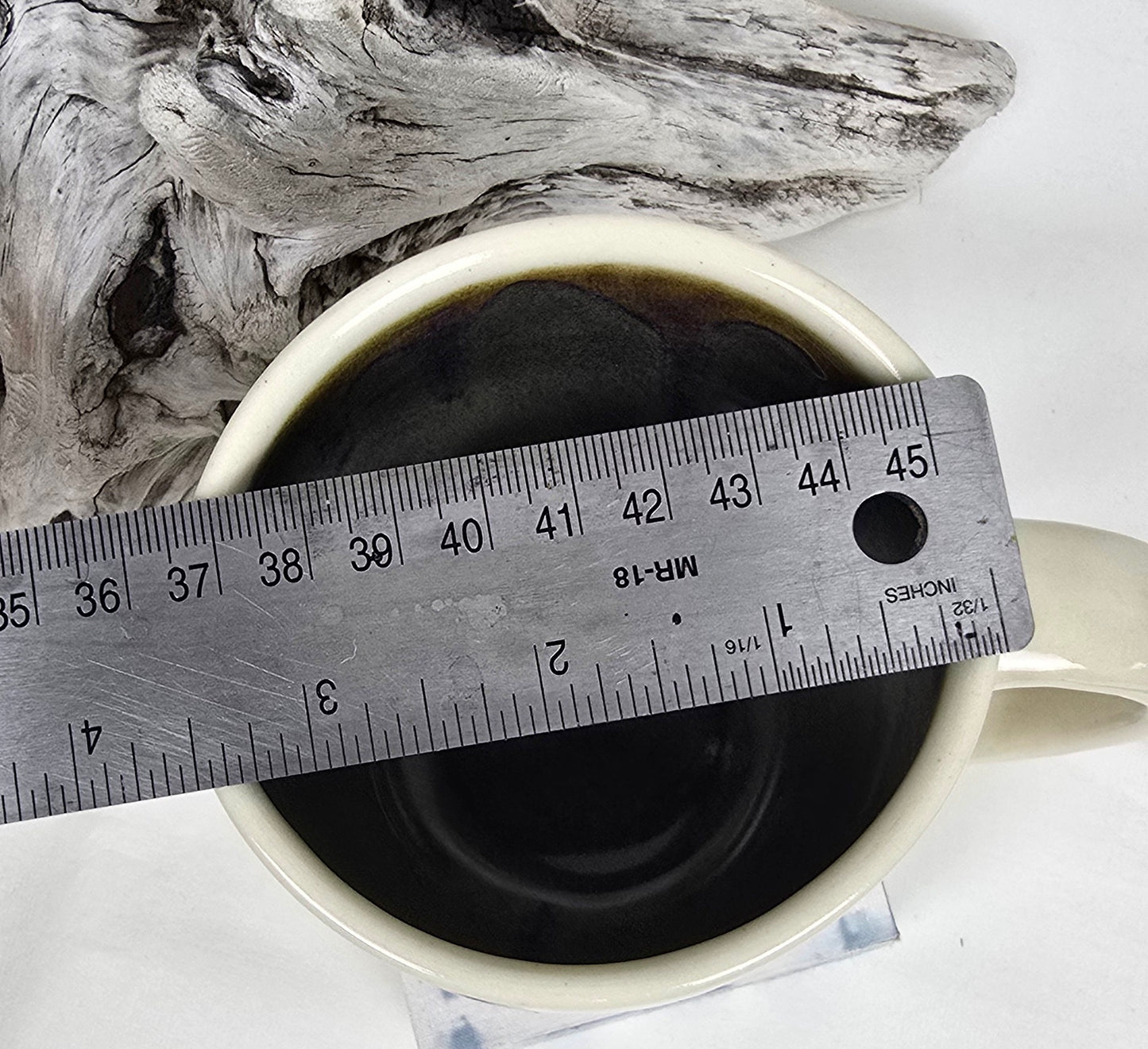 Handmade Stoneware Chickadee Mug – Artisan Bird Illustration, Earth-Tone Glaze