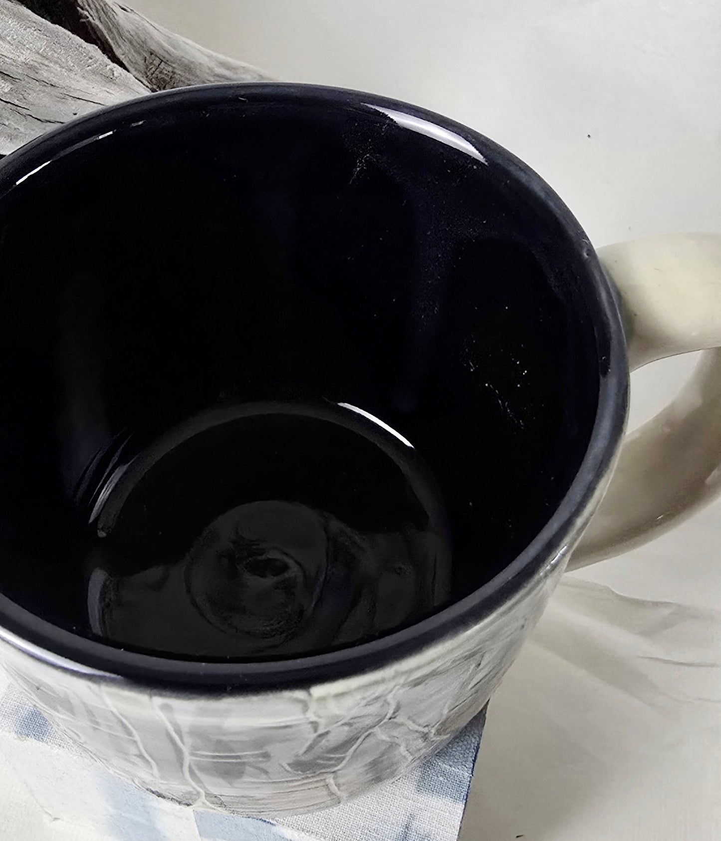 Birch Forest Sgraffito Mug – Handmade Stoneware